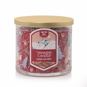 Yankee Candle 3 Wick Candle: Santa On Skis NEW